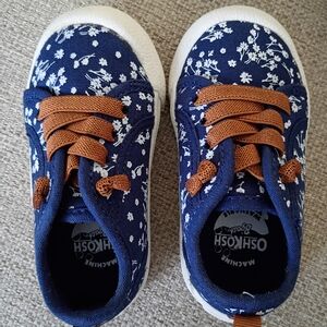 OshKosh B'gosh Navy Floral Kids' Sneakers